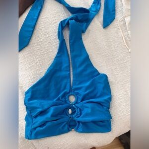 O-Ring Blue crop top (hello molly)